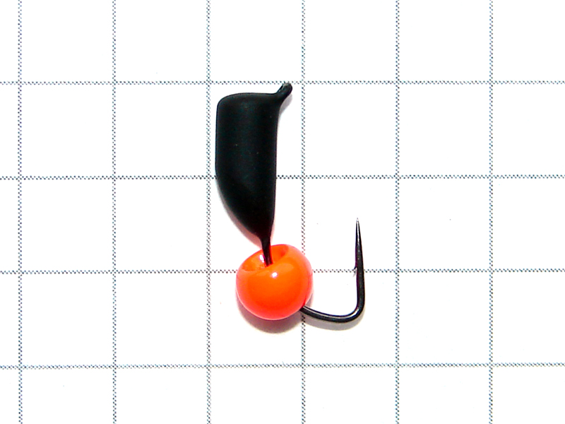 картинка D3,2 (1,1 гр) Мормышка УЛОВКА «вольфрамовый шарик» 3,8 мм (оранжевый флуо) от магазина "Без насадки"