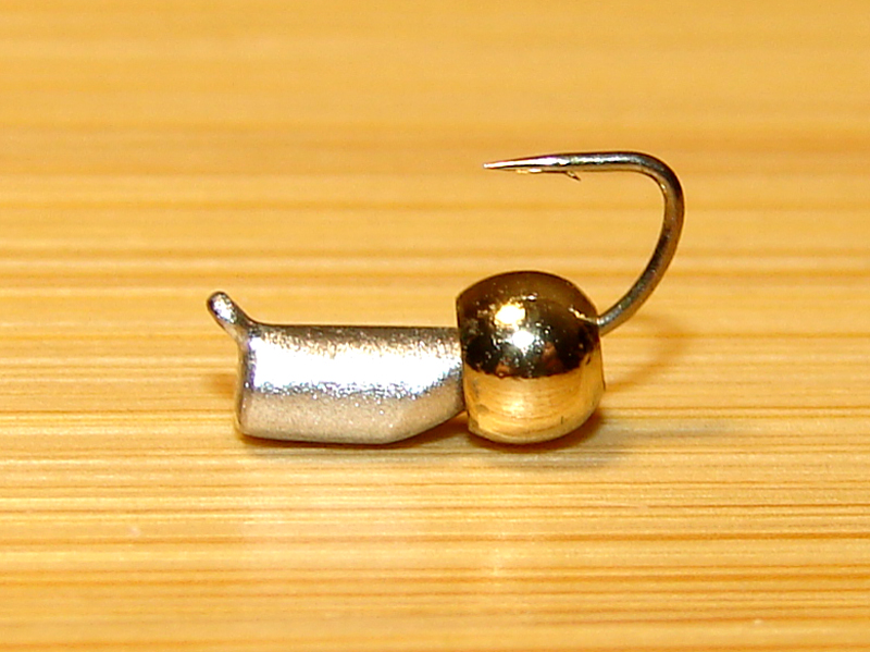 картинка D2,4 (0,35 гр) Мормышка УЛОВКА "гвоздик" с лат. шар. 3,2 мм (тюлька) от магазина "Без насадки"