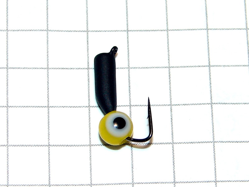 картинка D2,8 (0,62 гр) Мормышка УЛОВКА «окунёвый глаз» 4 мм (желтый) от магазина "Без насадки"