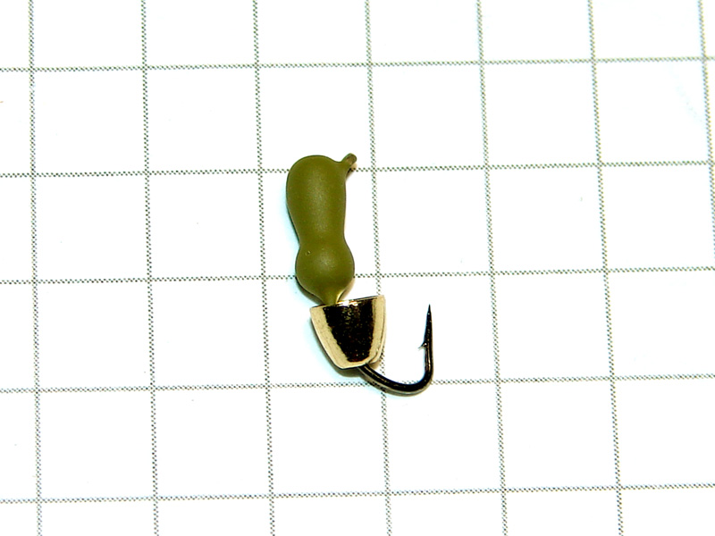 картинка Мормышка вольфрамовая «МУРАВЕЙ ДВУХГОЛОВЫЙ» 0,4 гр оливковый (колокольчик), Уловка от магазина "Без насадки"