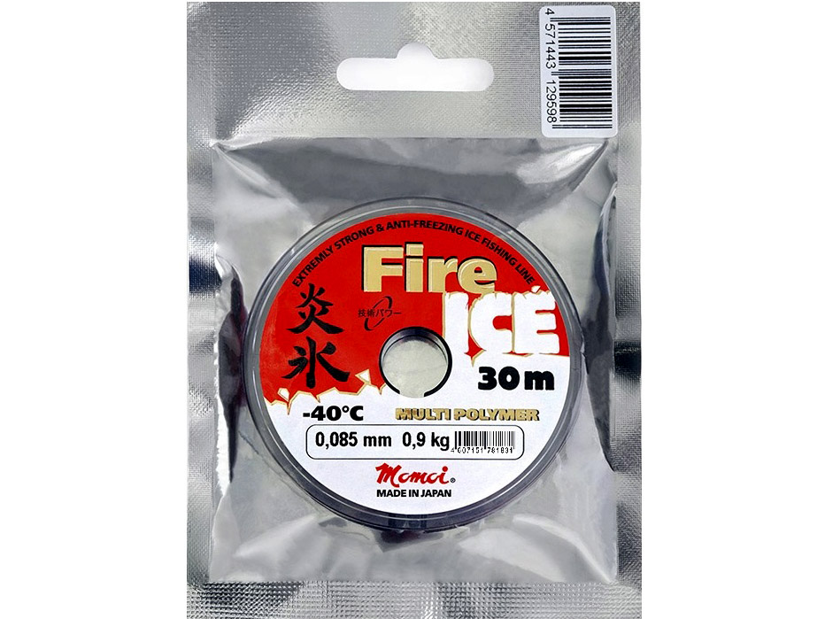 картинка Леска зимняя Momoi FIRE ICE (вакуумная упаковка) 30 м от магазина "Без насадки"