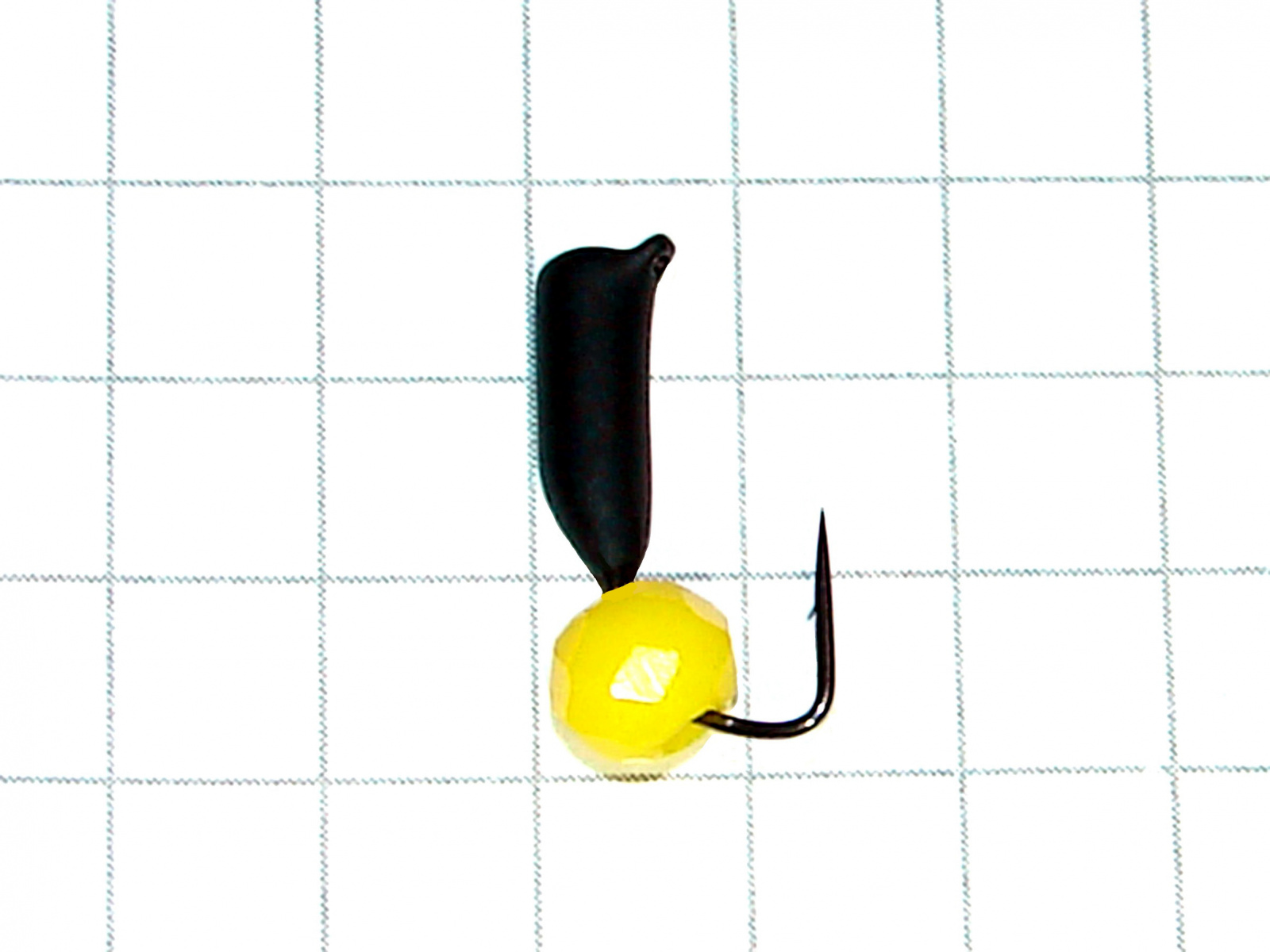 картинка D2,8 (0,60 гр) Мормышка вольфрамовая «гвоздик» с гранёной бусиной (желтый), Уловка от магазина "Без насадки"