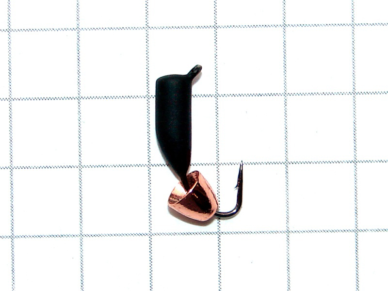 картинка D2,8 (0,55 гр) Мормышка УЛОВКА "гвоздик" латунный "колокольчик" 3 мм (медный) от магазина "Без насадки"