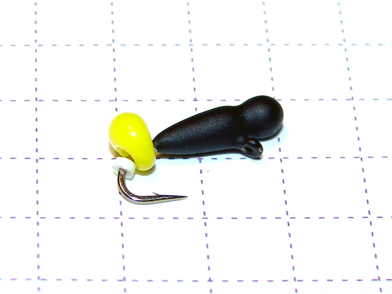 картинка D2,5 (0,38 гр) Мормышка вольфрамовая «ВЕСНЯНКА» капля желтая, Уловка от магазина "Без насадки"