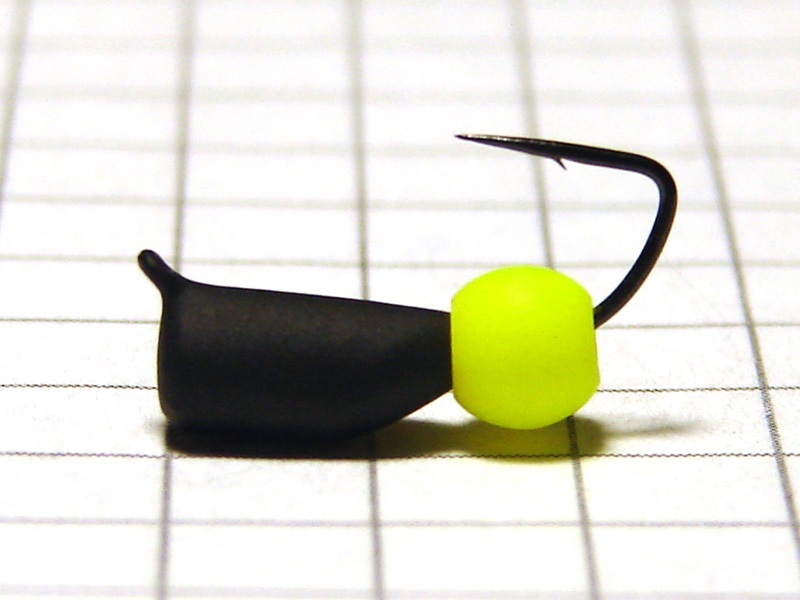 картинка D3,2 (0,95 гр) Мормышка УЛОВКА «неоновый шарик» 4 мм (салатовый флуоресцентный) от магазина "Без насадки"