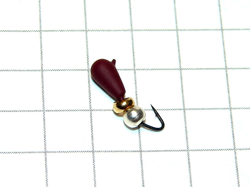 картинка Мормышка вольфрамовая «КАПЕЛЬКА КАПРИЗ» 0,27 гр красный кирпич, Уловка от магазина "Без насадки"